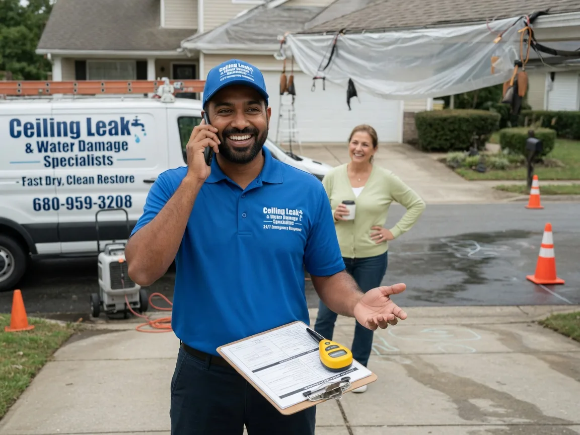 Ceiling Leak Cleanup Grant, OK FAQs